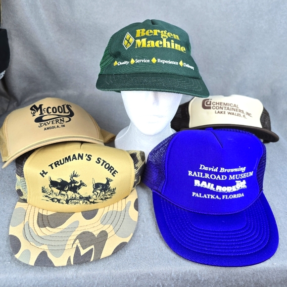 Trucker Caps Bundle of Five Snapbacks Randum Caps - Picture 1 of 6